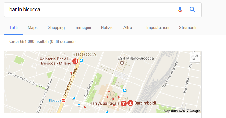 risultati di ricerca bar bicocca